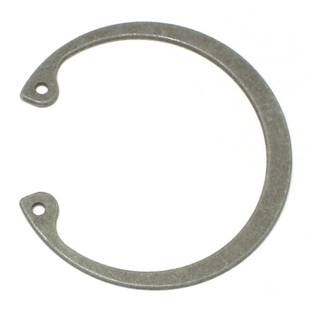 Midwest Fastener Internal Retaining Ring, Steel, Plain Finish, 1 3/4 in Bore Dia., 5 PK 64567